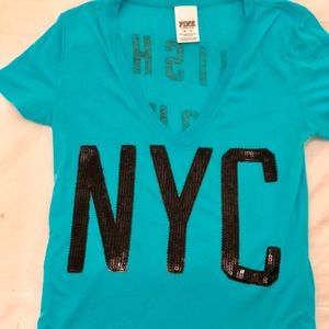 Victoria’s Secret Pink NYC Sequin Shirt